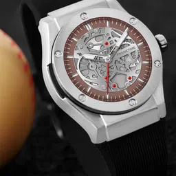 Franktime Men Brass Dial & Bracelet Style Straps Analogue Watch FT-0031 SBW-image-49