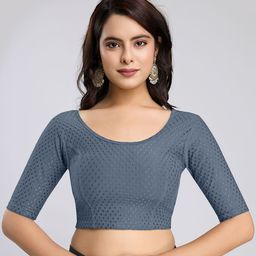 TrendmallsWomen Self Design Stretchable Saree Blouse-picture-29