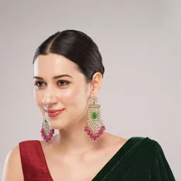 VATSALYA creation Gold-Plated Alloy Earrings-image-40