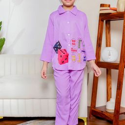 Stuffie Land Girls Printed Shirt With Trousers Clothing Set-image-44