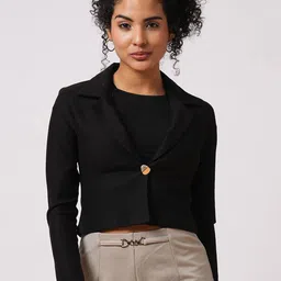 Globus Women Crop Open Front Jacket-image-9