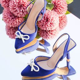 Froh Feet Kitten Pumps with Bows-picture-54