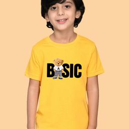 NUSYL Boys Typography Printed Round Neck Cotton T-shirt-image-27