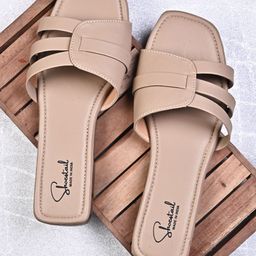 Shoestail Women Solid Open Toe Flats-image-33