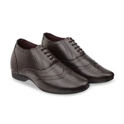 Bxxy Men Hidden Height Increasing Formal Full Brogue Oxford Shoes-image-58