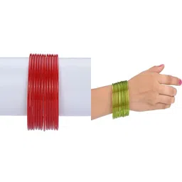 SOMIL Red Alloy Bangle-image-63