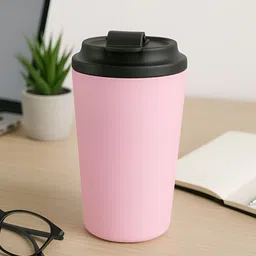 Myntra Elegant Homes Pink Stainless Steel Solid Double Wall Vacuum Water Bottle 350ml-picture-21