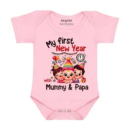 Arvesa My First New Year Printed Bodysuit-2