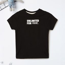 max Boys Typography Printed Round Neck Cotton T-shirt-picture-8