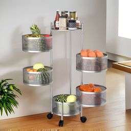 Aura Silver-Toned Set of 1 Regular Multi-Utility Organisers-6