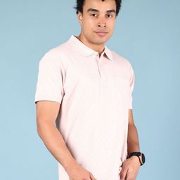 V-Mart Men Polo Collar Monochrome Pockets T-shirt-image-77
