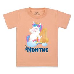 Arvesa Kids Printed Extended Sleeves Raw Edge T-shirt-image-2