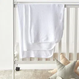 Juniors by Babyshop Infants 3-Pcs White & Blue Printed Cotton Swaddle Wrap-13