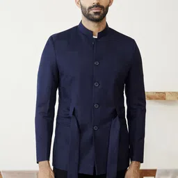 MR BUTTON Men Tailored Fit bandhgala Blazers-64