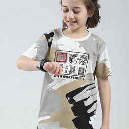 Monte Carlo Boys Printed Raw Edge T-shirt-image-54