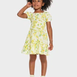 THE CHILDREN'S PLACE Floral Print Ruffled Smocked Dress-picture-33