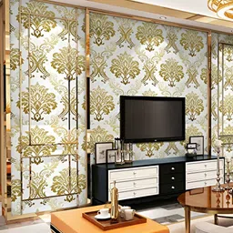 INDIAN ROYALS White & Beige Printed Self-Adhesive & Durable Wall Sticker-image-53