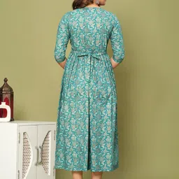 FASHION CLOUD Floral Printed Feeding Maternity Dress-image-83