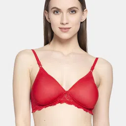Women Cotton Red Padded Non-Wired Lingerie Bra Sport wear Gym Crop Tank Top-picture-25