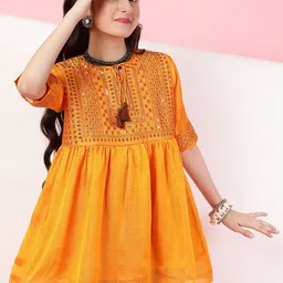 BAESD Embroidered Keyhole Neck Pure Silk Top-picture-13