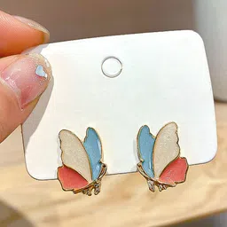 VAGHBHATT Gold-Plated Butterfly Shaped Studs image 2