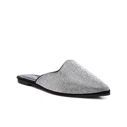 London Rag Women Printed Suede Mules-8