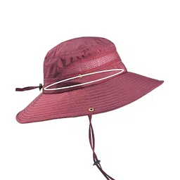 Alexvyan Men Burgundy Solid Sun Hat-image-76