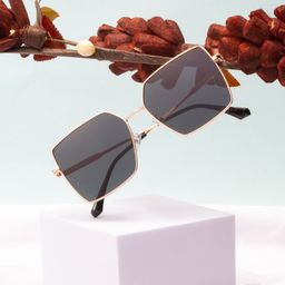 Ted Smith Unisex Square Sunglasses with Polarised Lens COSYBOX 2_C1-36