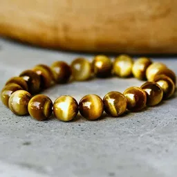 HEALINGGEMS Unisex Tigers Eye Elasticated Bracelet-54