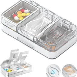 3 3 in 1 Multi Functional Pill Box with Pill Cutter and Pill Crusher Pill Box-21