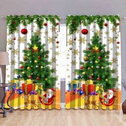 213 cm (7 ft) Polyester Room Darkening Door Curtain Single Curtain-1