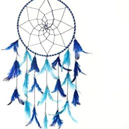 Light & Dark Blue Feathers Dream Catchers, Handmade Dreamcatcher (12CM x 20CM) Feather Dream Catcher-image-77
