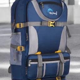 60 Litres Curve Water Resistant Rucksack For Hiking Trekking And Travel - Unisex Rucksack - 60 L-98