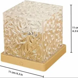 rr vaibhav Crystal Table Lamp with Remote Mood Lighting for Bedroom & Living Room Table Lamp image 2