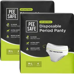 Period Panty for Women Disposable (M-L) Super Absorbent 360 Degree Protection Sanitary Pad-image-76