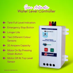 MICROTAIL Water Level Controller, 20A, Wall Mount Plastic Enclosure, 0.5mm Wired Sensor Security System image 3