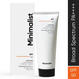 Sunscreen - SPF 50 PA++++ Lightweight Niacinamide Broad Spectrum SunCream |No White Cast |Men&Women-image-73