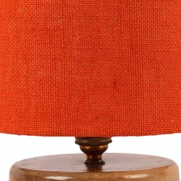 Devansh Orange Jute Table Lamp with Shade image 4