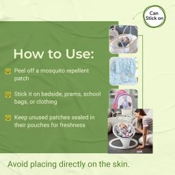mumslap Natural Mosquito Repellent Patches for Babies, Protects from Dengue, Malaria image 5