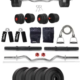 10 kg PVC With 3ft Rod And Accessories Home Gym Combo-image-63