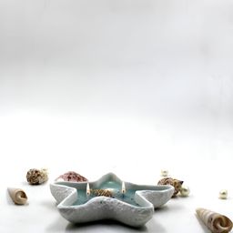 RANDOM Grey & Blue Star Shaped Soy Wax Candle-picture-13