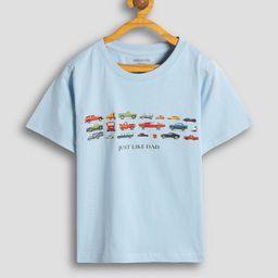 Urbanrac Boys Printed Blue T-shirt-image-63
