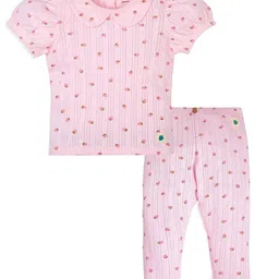 My Milestones Girls Printed T-shirt with Leggings-image-35