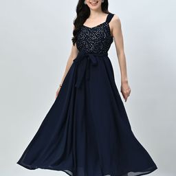 ALL WAYS YOU Sequinced Tie-Ups Shoulder Straps Maxi Dress-image-37