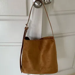 DressBerry PU Oversized Structured Shoulder Bag with Tasselled-3
