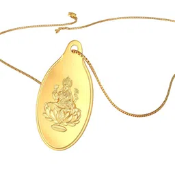 Joyalukkas10 Grams 24 KT Goddess Lakshmi Gold Pendant-image-64