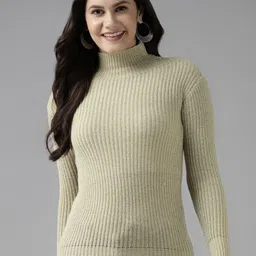 Cayman Women Cable Knit Woollen Pullover-image-24
