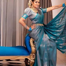 VILLE FASHION Woven Design Kanjeevaram Saree-image-83