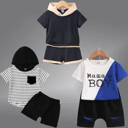 Lofn Unisex Kids Colourblocked T-shirt with Shorts-picture-40