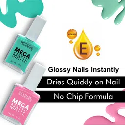 INCOLOR Set Of 3 Mega Matte Nail Paint - 17 ml Each - 70 - 13 - 71 image 5